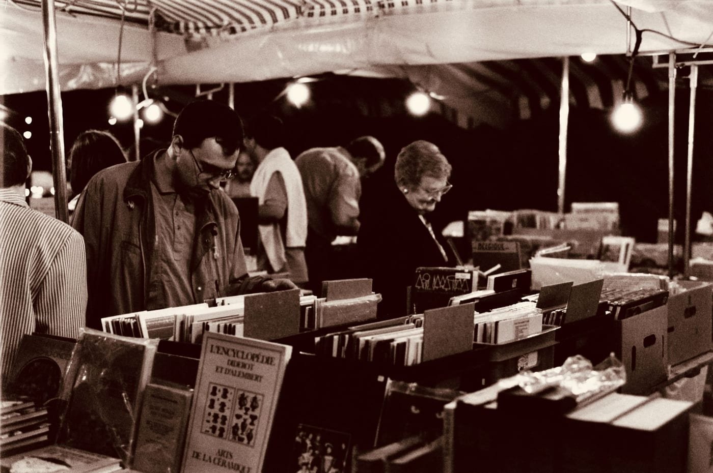 Readers browsing at a bookstore event